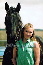 Young Girl and Her Horse